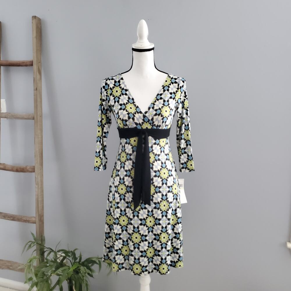 London Times Petite Floral Pullover Babydoll Dress 4P